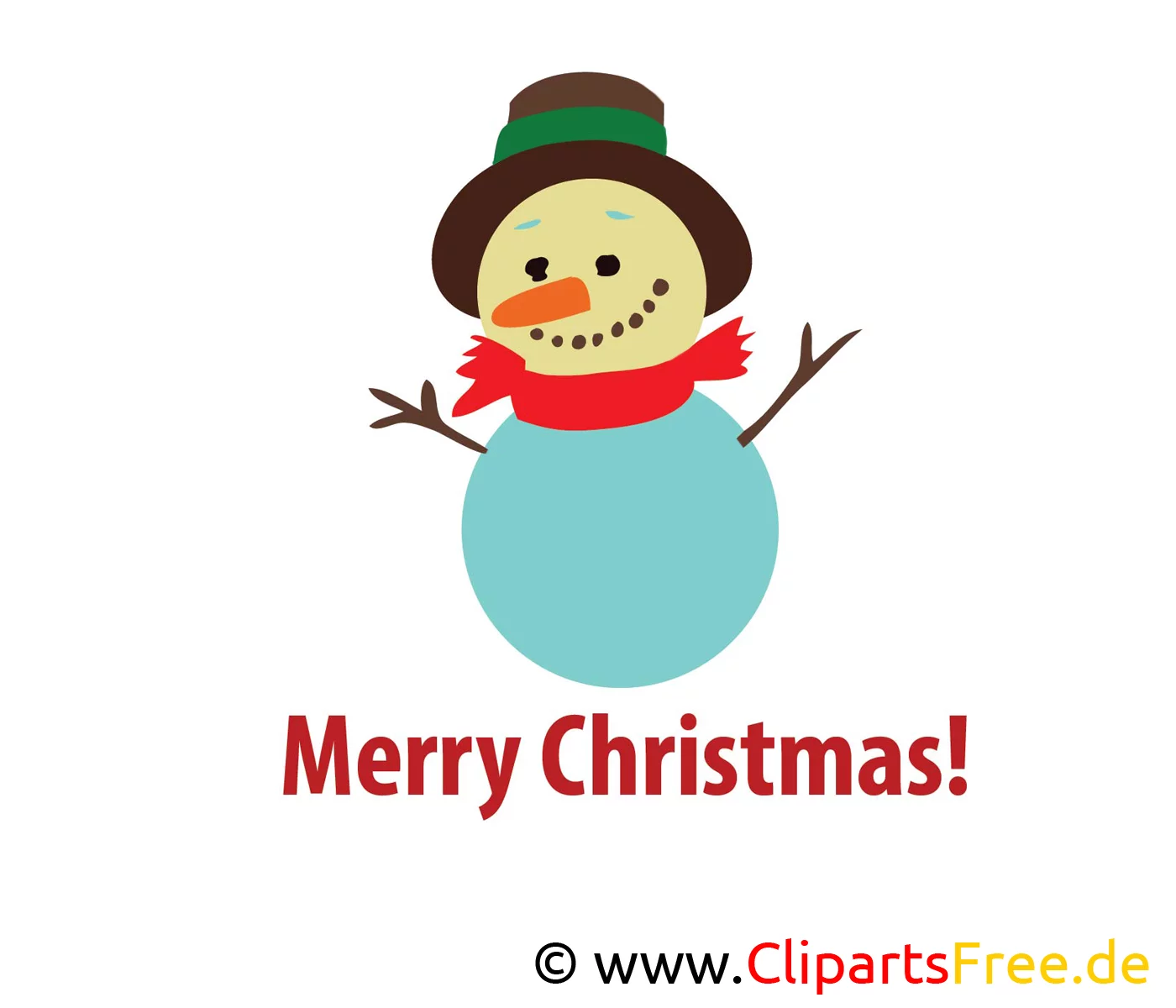 Schneemann Bild, Clip Art, Image, Grafik, Illustration gratis