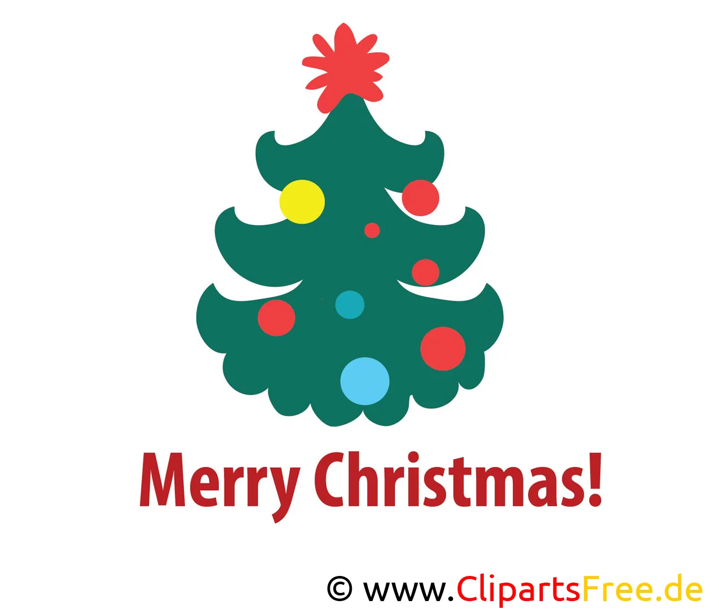 Weihnachtsbaum Bild, Clip Art, Image, Grafik, Illustration gratis