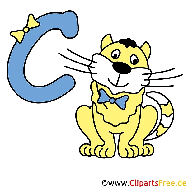 C is for Cat - Alphabet Bilder gratis
