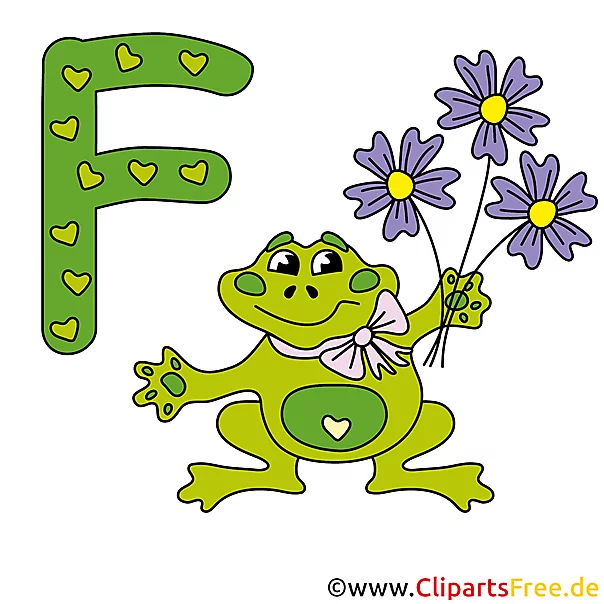 F is for Frog - Abc Cliparts