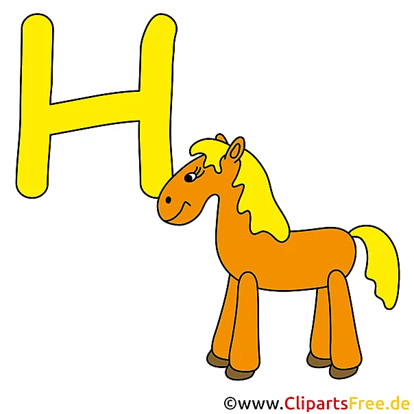 H is for Horse - Abc Bilder für Unterricht