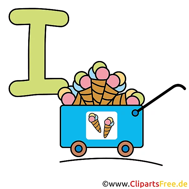 I is for Ice - Abc Clipart