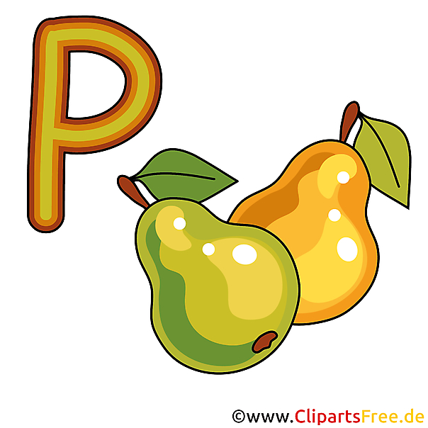 P is for Pear - Buchstaben Cliparts P is for Pear - Buchstaben Cliparts