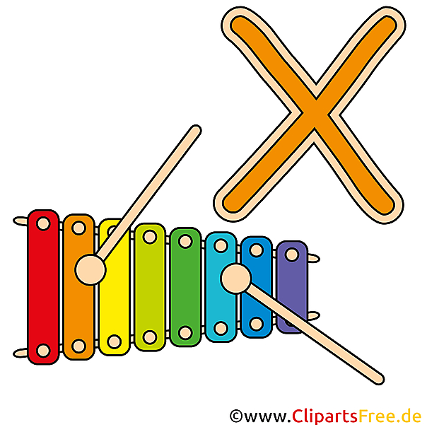 X is for Xylophone - Buchstaben Bilder X is for Xylophone - Buchstaben Bilder