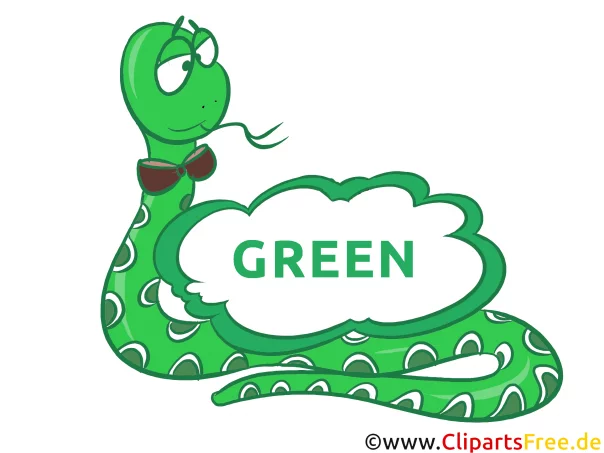 Grün - Green Vorlagen Farben lernen für Unterricht