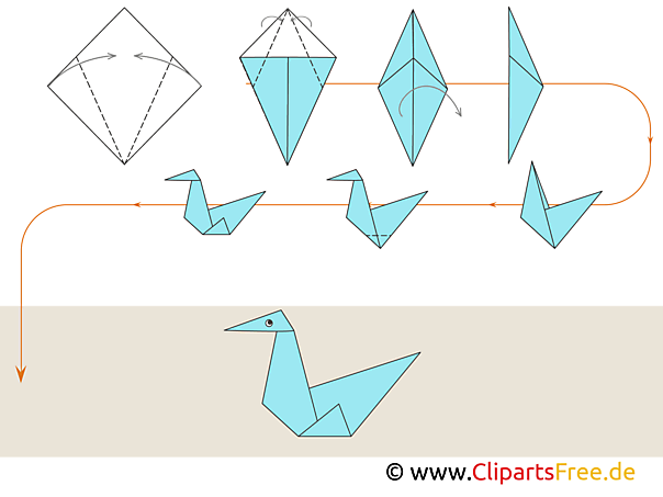 Origami Anleitungen Zum Falten Vogel