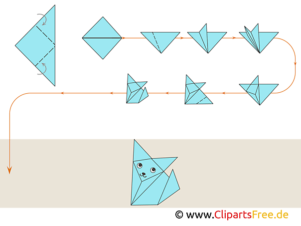 Origami Fuchs Falten Anleitung