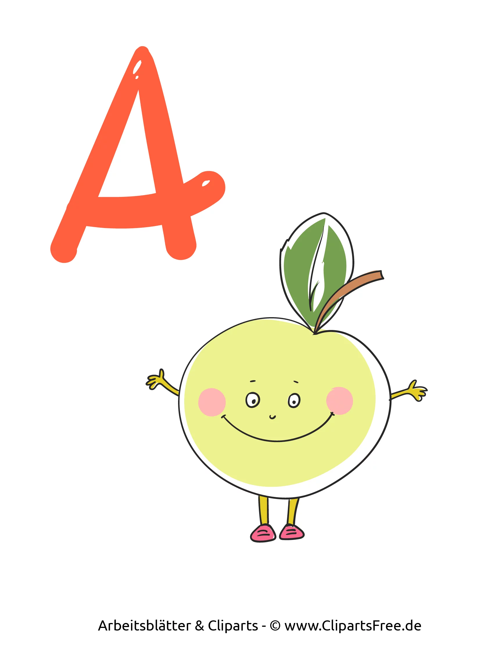 A - Druckbare ABC-Karten