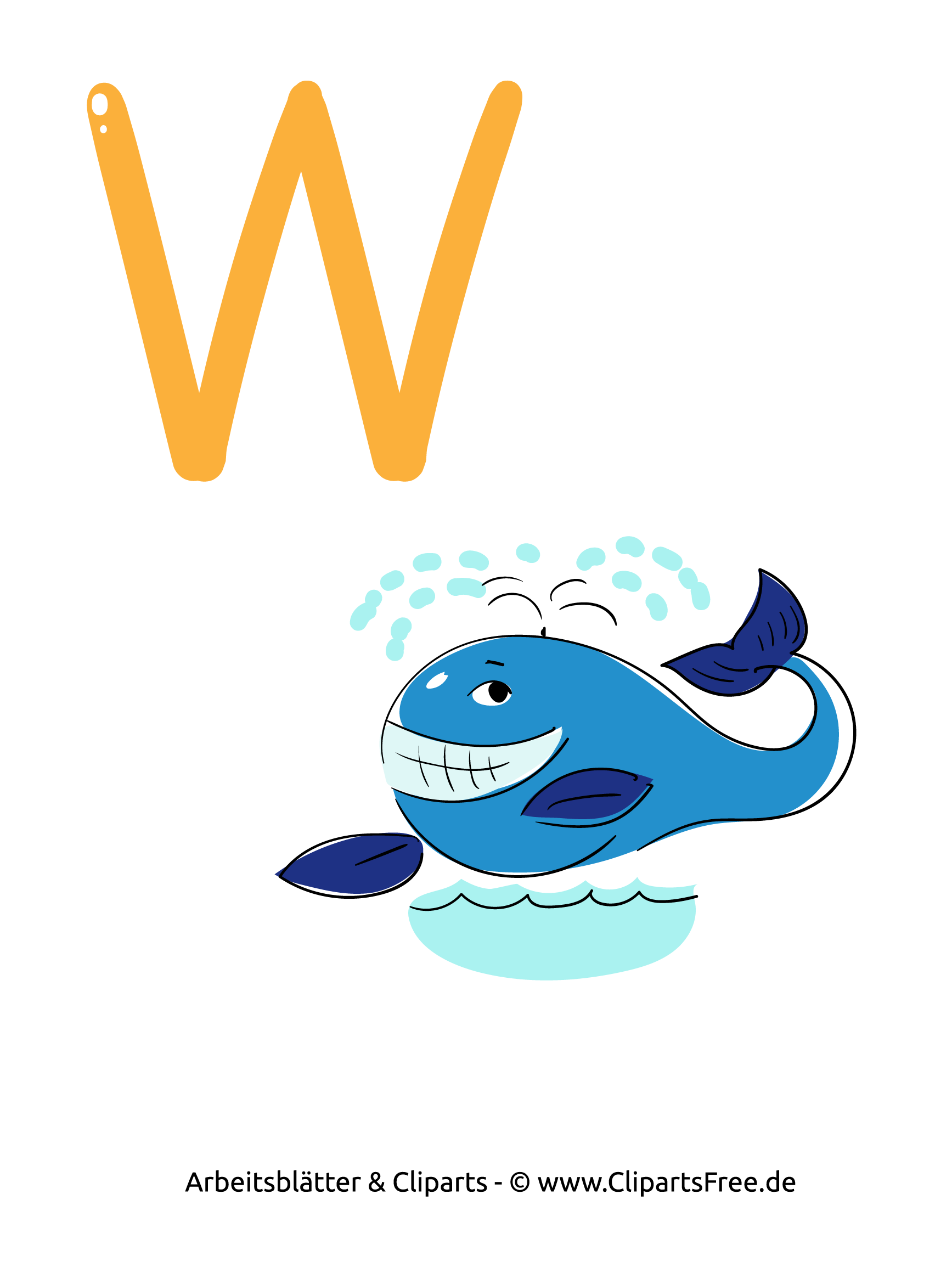 W - ABC Übungen zum Drucken