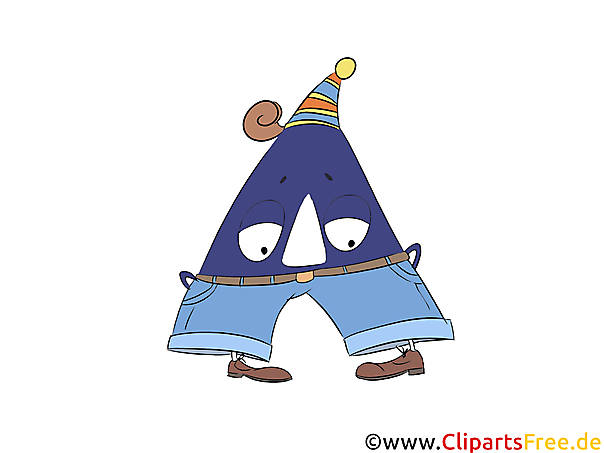 A Einzelne Buchstaben zum Ausdrucken