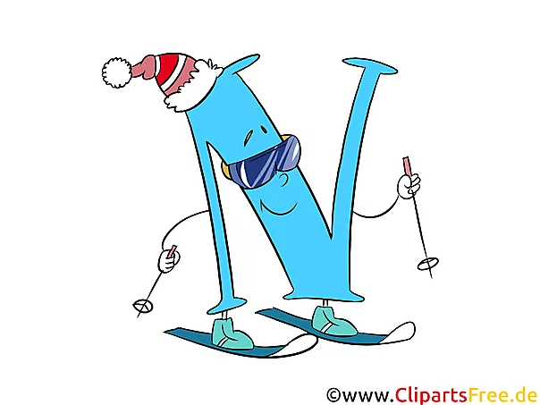 N Buchstabe - Alphabet zum Ausdrucken und Ausschneiden