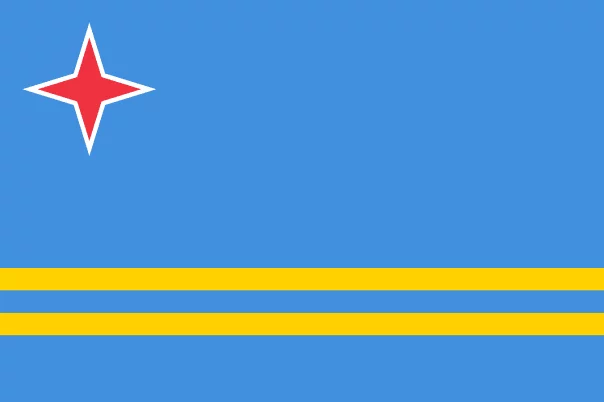 Aruba Fahne - Flaggen der Nationen Bilder