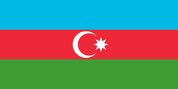 Aserbaidschan Flagge - Bilder mit Fahnen kostenlos