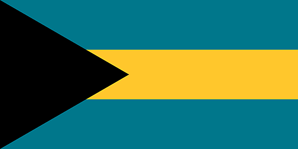 Bahamas Fahne - Bilder mit Weltflaggen für Schulunterricht