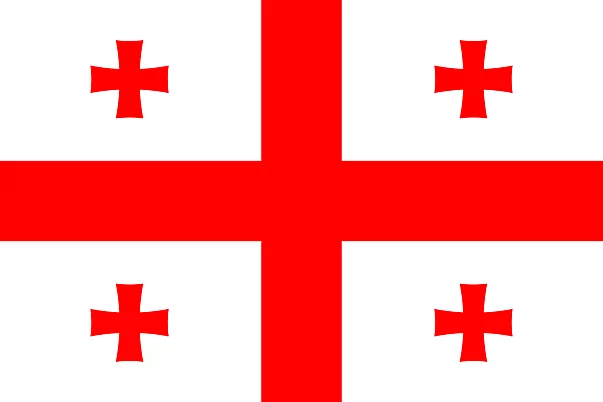 Georgien Flagge - Fahnen Clipart
