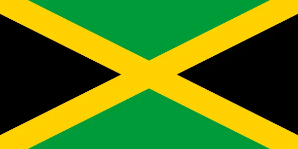 Jamaika Flagge zum Drucken