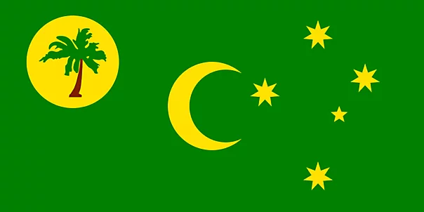 Kokosinseln Flagge zum Drucken