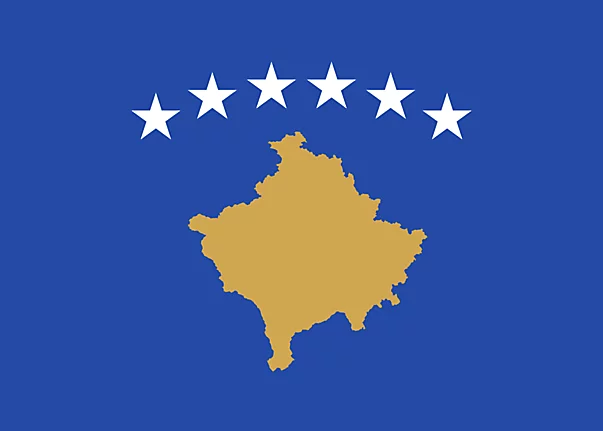 Kosovo Fahne - Weltflaggen für Schulunterricht