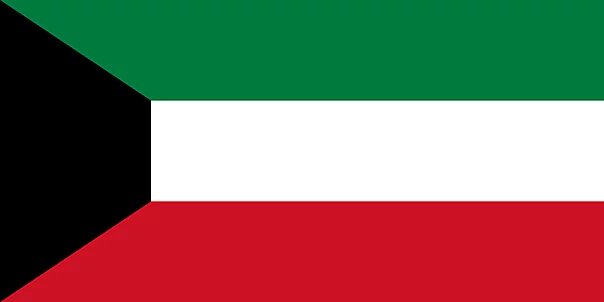 Kuwait Fahne Bild zum Drucken