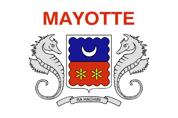 Mayotte Flagge Bild zum Drucken