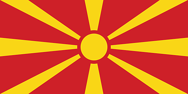 Mazedonien Fahne kostenlos zum Drucken