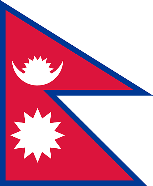 Nepal Flagge - Nationalflaggen Bilder