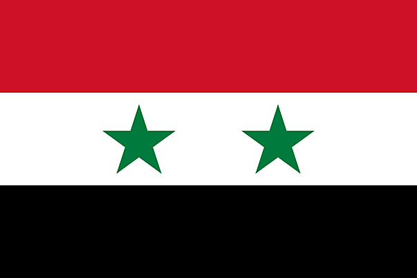 Syrische Flagge Bild zum Drucken