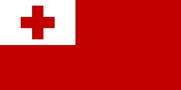 Tonga Flagge Illustration zum Drucken