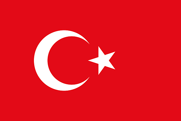 Türkei Fahne Illustration im PNG-Format
