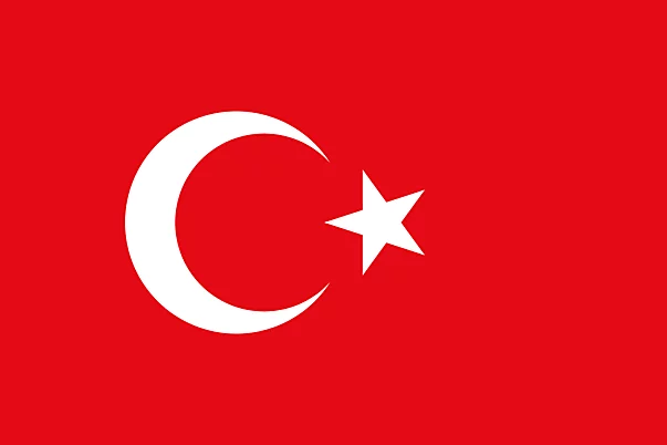 Türkei Fahne Illustration im PNG-Format