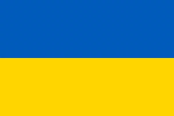 Ukraine Fahne blau gelb Bild