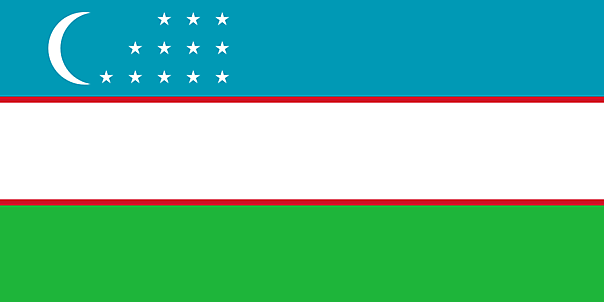 Usbekistan Flagge  - Bilder mit Nationalflaggen herunterladen