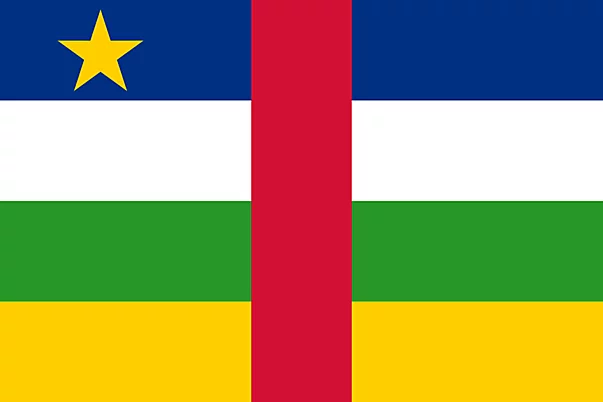 Zentralafrikanische Republik Fahne Bild in Hochauflösung