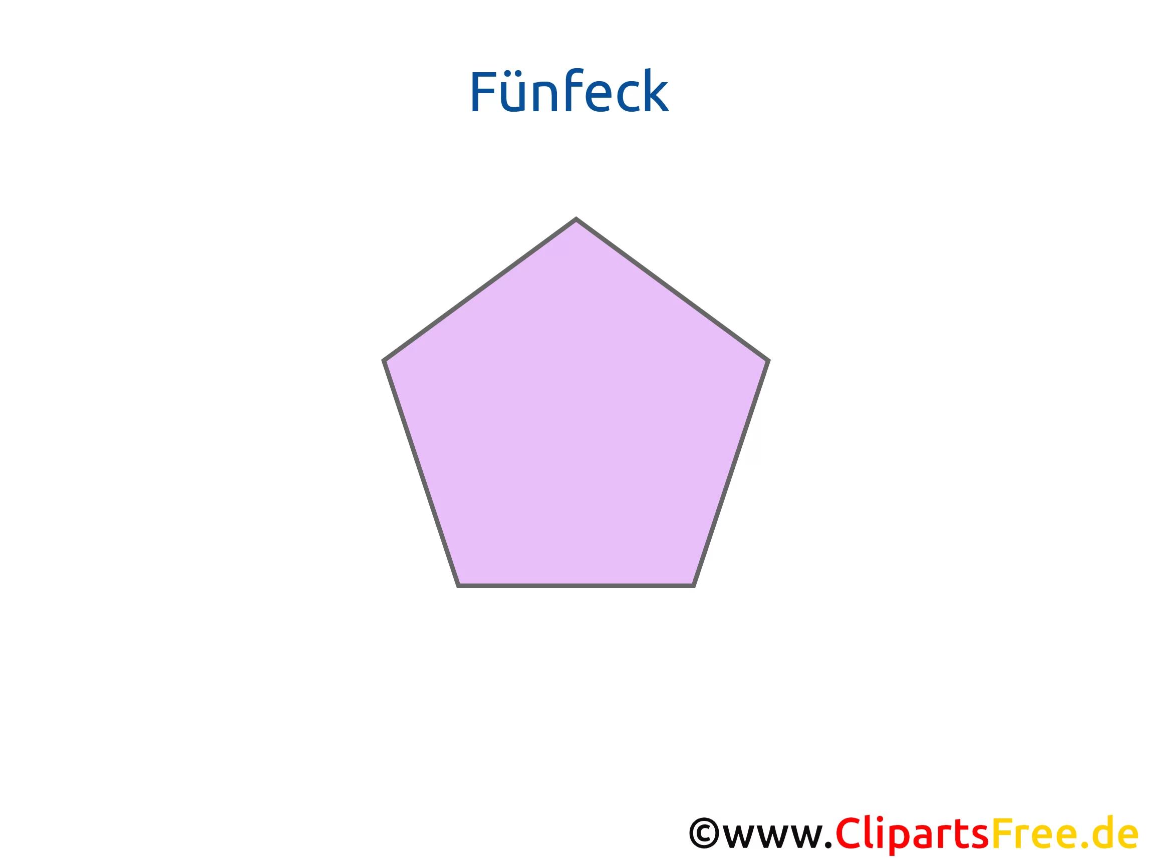 Geometrische Grundformen in der Grundschule Arbeitsblatt Fünfeck