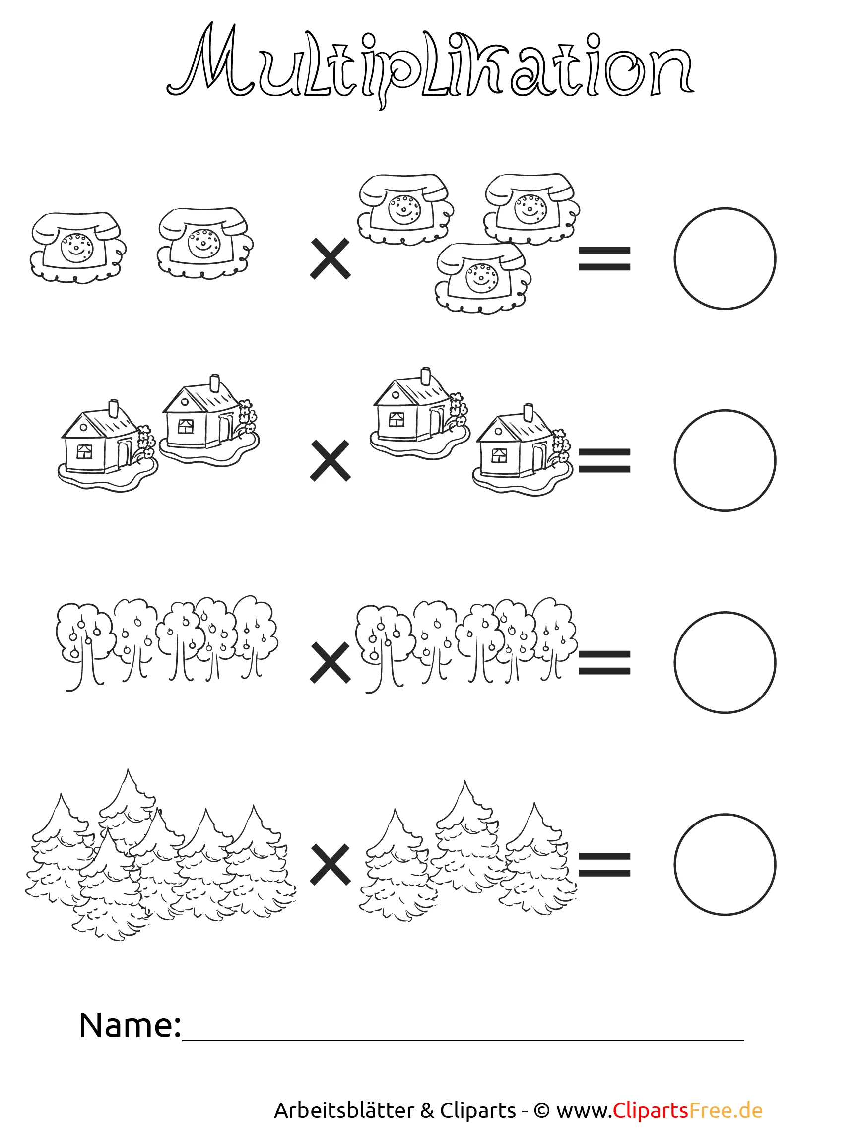 2-Klasse-Unterrichtmaterial-Multiplikation-Druckvorlage