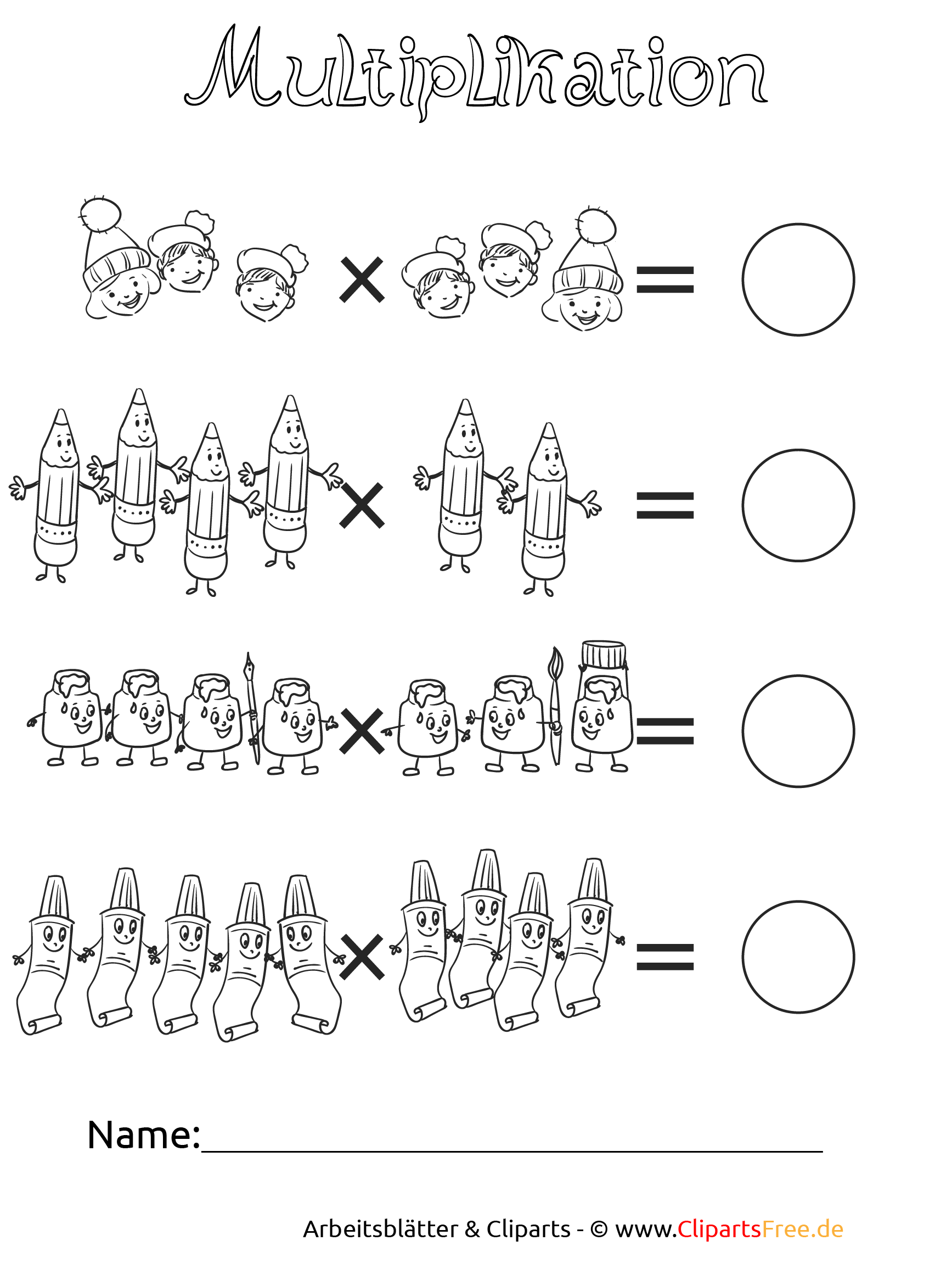 Multiplikation Unterrichtmaterial und Arbeitsblätter zum Download Multiplikation Unterrichtmaterial und Arbeitsblätter zum Download