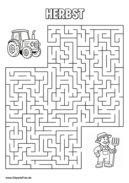 Labyrinth, Irrgarten 'Bauer sucht Traktor' drucken als PDF