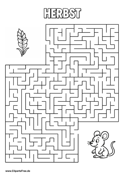 Labyrinth, Irrgarten 'Maus und Getreide' drucken als PDF