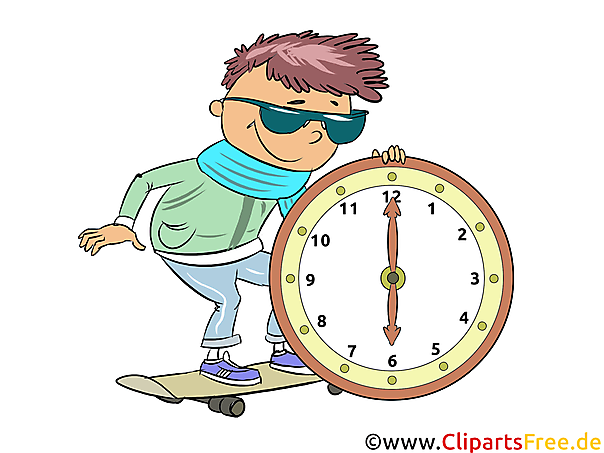 Uhrzeit lernen Ideen in Form von Illustrationen