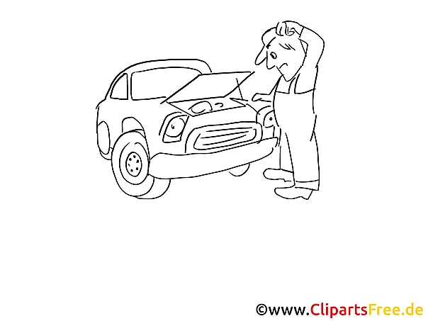Auto repair clip art black and white, graphic, pic, comic free