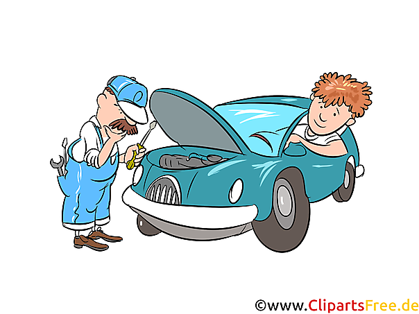Auto reparatie in werkplaats Afbeelding, Illustratie, Clipart Auto reparatie in werkplaats Afbeelding, Illustratie, Clipart