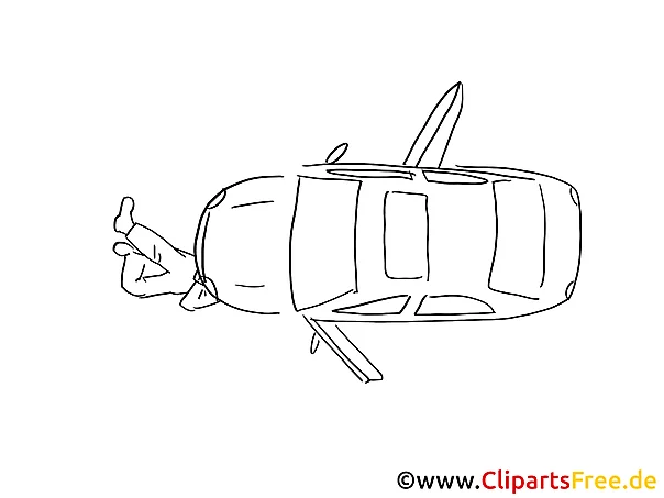 Car repair DIY clip art black and white, graphic, pic free