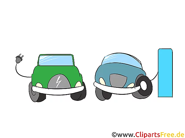 Ladestation für Elektroautos Clipart, Bild, Grafik