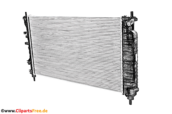 Kühlradiator Illustration - Clip-Art-Bilder mit Kfz-Ersatzteilen