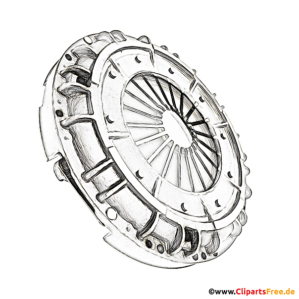 Kupplung Illustration - Clip-Art-Bilder mit Kfz-Ersatzteilen