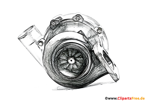 Turbolader Zeichnung - Clip-Art Bilder mit Kfz-Teilen
