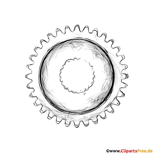 Zahnrad für Getriebe Zeichnung - Bilder mit Autoteilen für Präsentationen