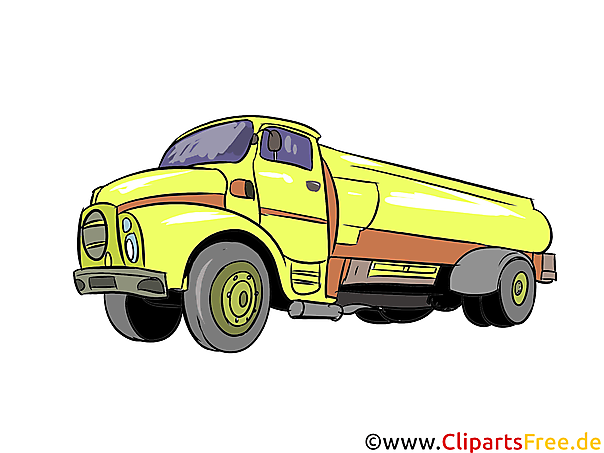 タンクトラックのイラスト 画像 クリップアート車