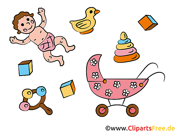 Cliparts Geburt eines Kindes