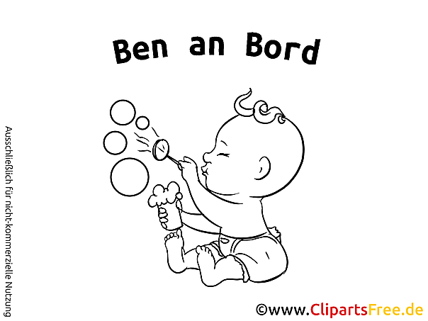 Aufkleber Baby mit unseren Cliparts selber gestalten